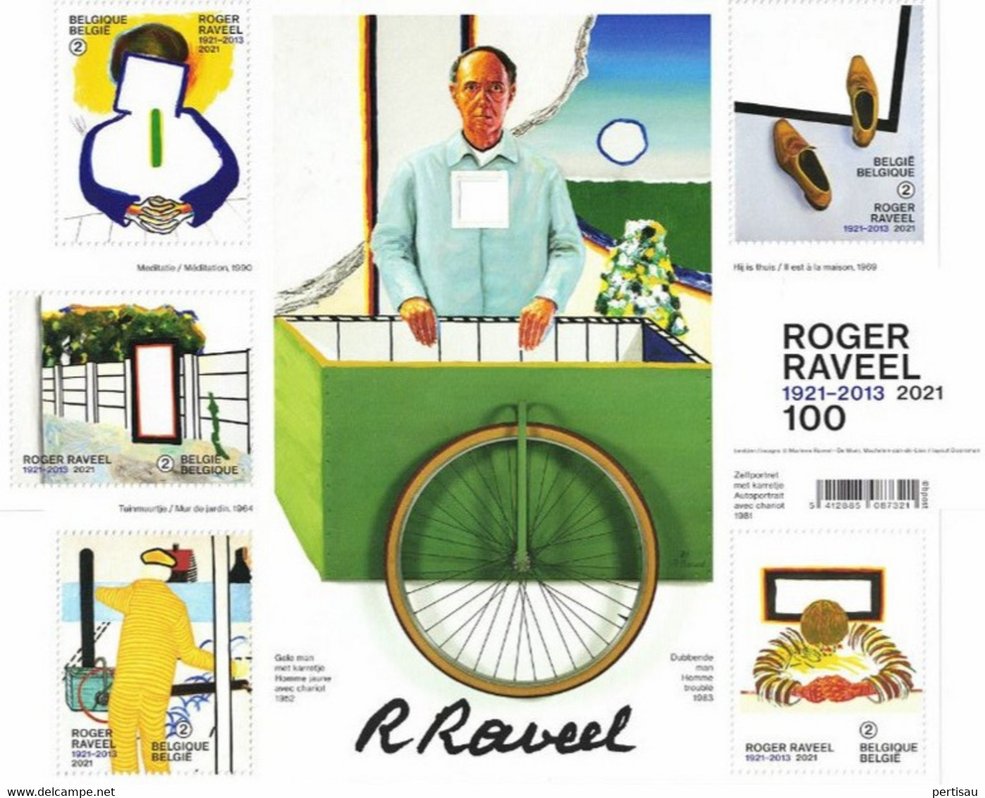 Roger Raveel Kunst 2021 - Unused Stamps