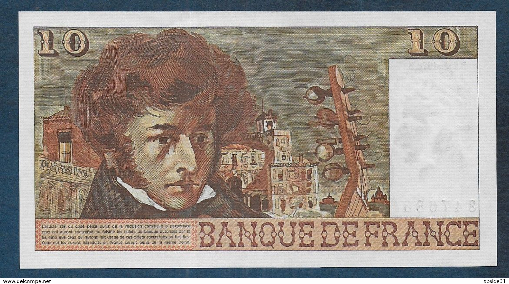 10 Francs  Berlioz  Du  2 - 3 - 1978 - 10 F 1972-1978 ''Berlioz''