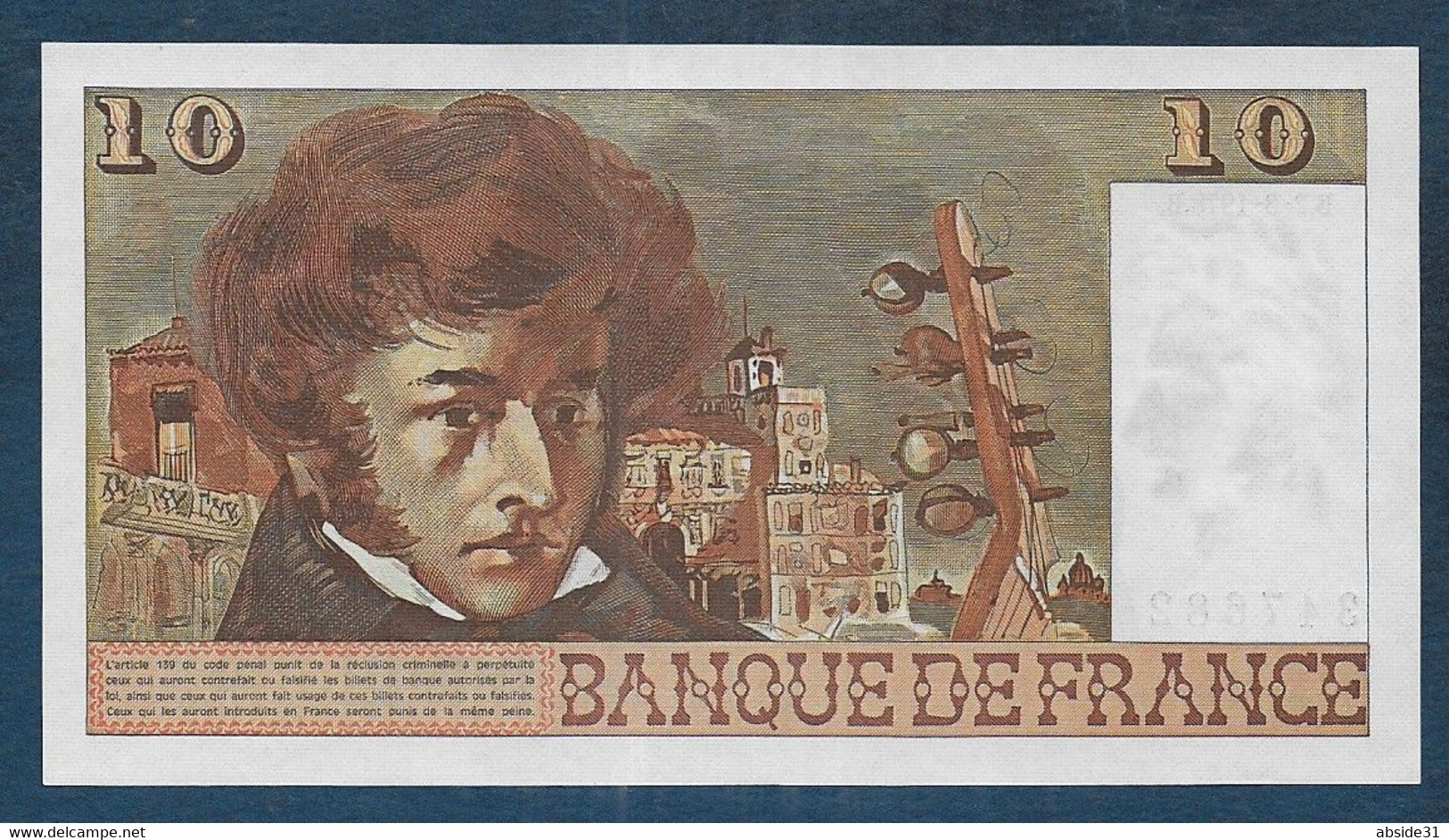 10 Francs  Berlioz  Du  2 - 3 - 1978 - 10 F 1972-1978 ''Berlioz''