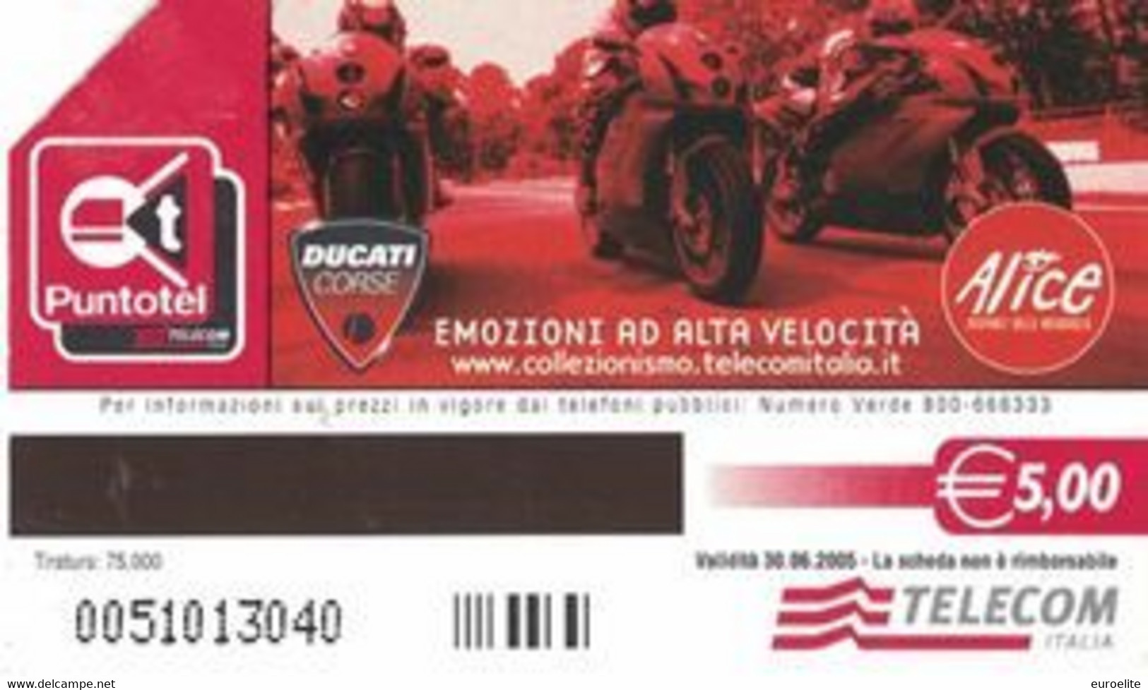 USATE › Ducati Emozioni Ad Alta Velocità - WDW2004 - Publiques Figurées Ordinaires