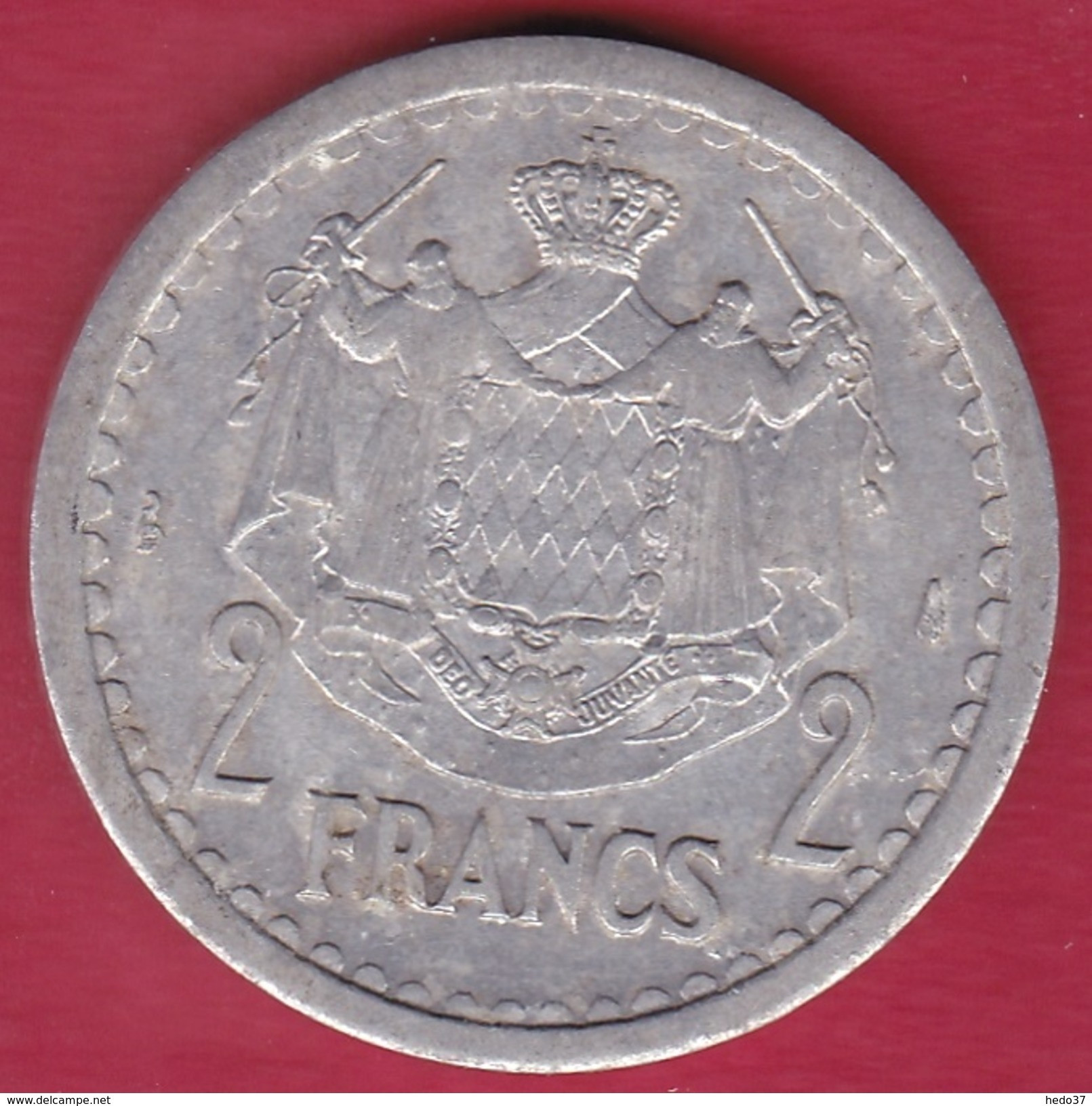 Monaco - Louis II - 2 Francs Aluminium (1943) - 1922-1949 Louis II.
