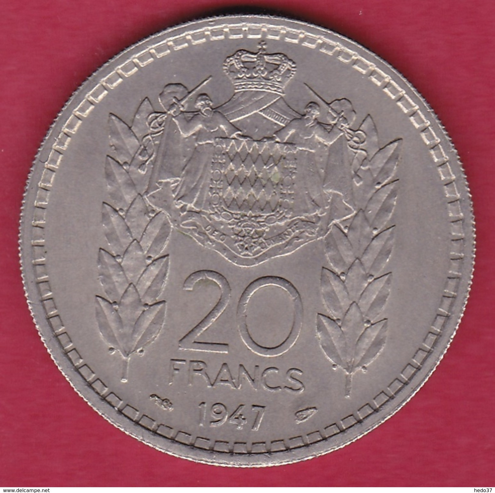 Monaco - Louis II - 20 Francs - 1947 - 1922-1949 Louis II