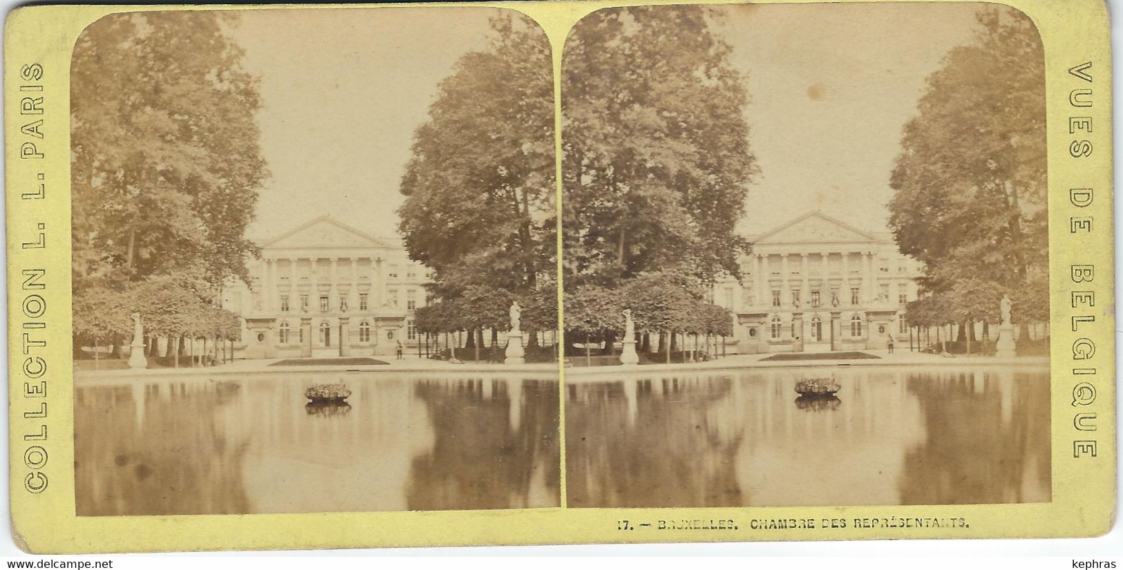 Photo Stéréo - BELGIQUE - 17. BRUXELLES - Chambre Des Représentants - Stereo-Photographie