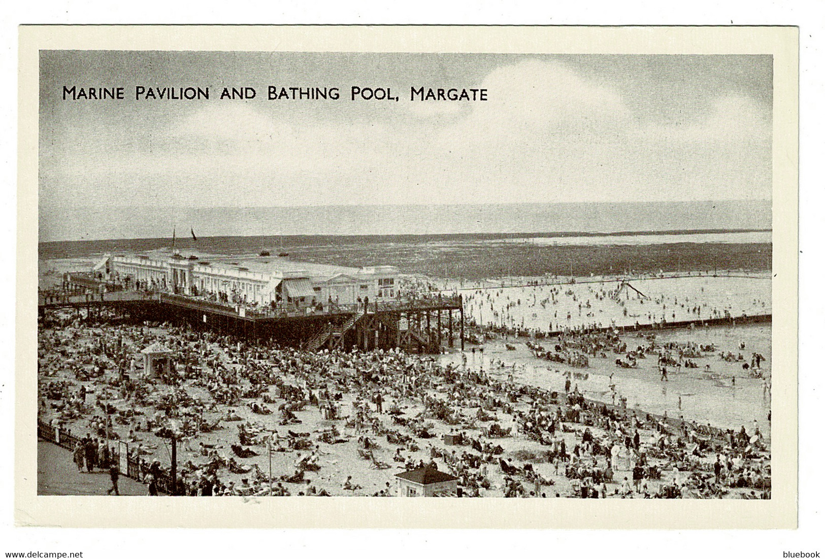 Ref 1456 - Postcard - Marine Pavilion & Bathing Pool - Margate Kent - Margate