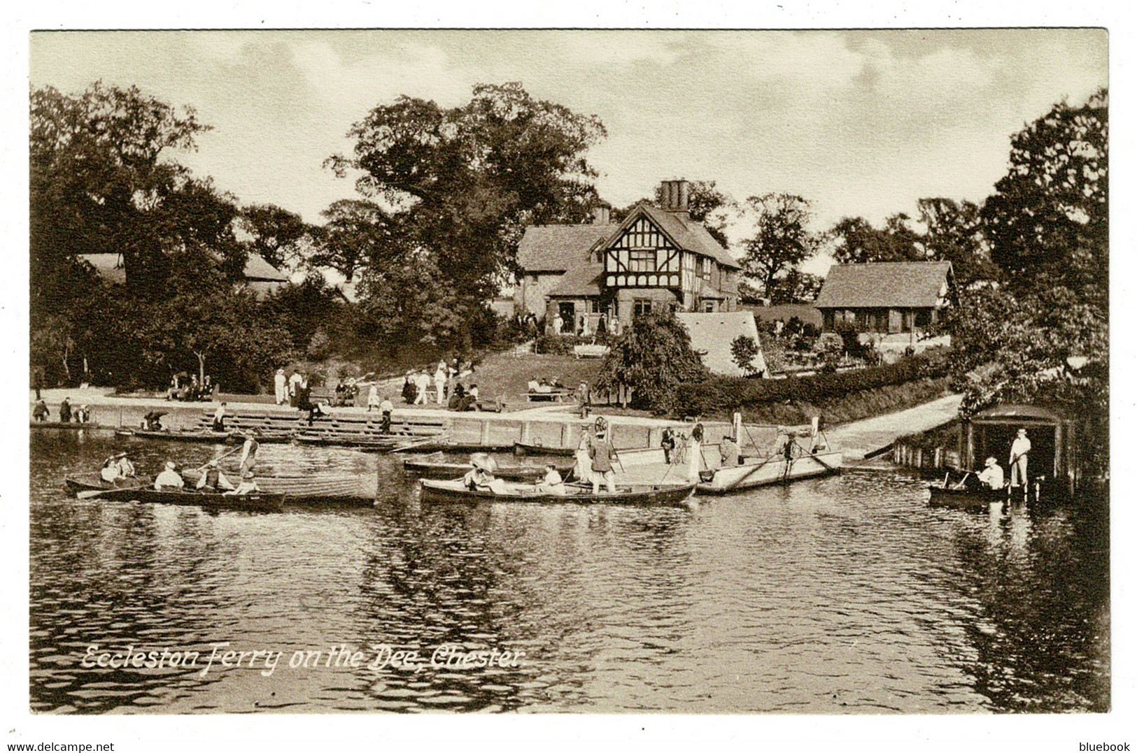 Ref 1457 - 1912 Postcard - Eccleston Ferry On The River Dee - Chester Cheshire - Chester