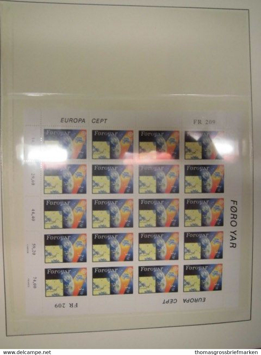 Sammlung Europa CEPT KLEINBOGEN 1991-1992 Postfrisch MNH 38 Stück (1187) - Collections