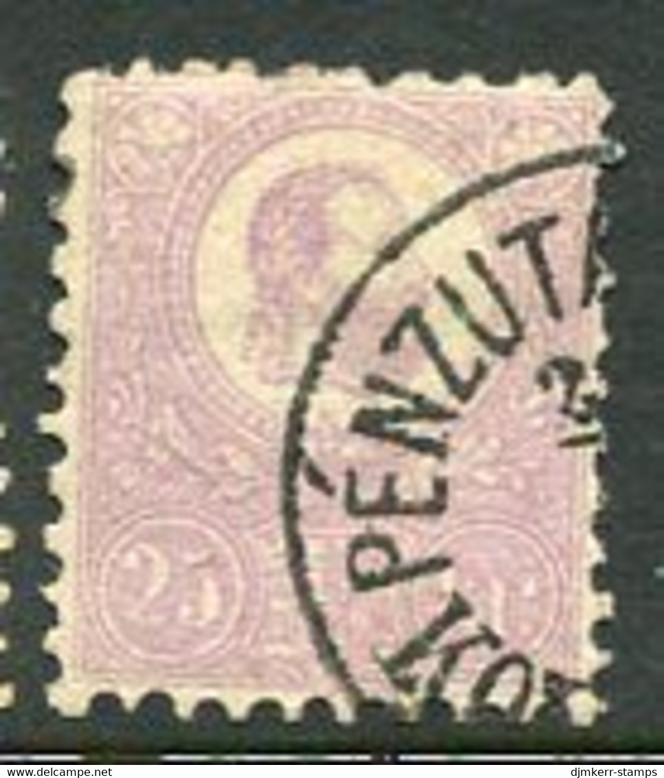 HUNGARY 1871 25 K.  Lithographed, Fine Used.  Michel 6a - Usati