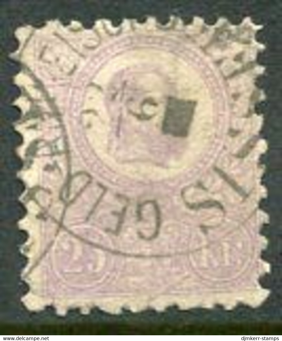 HUNGARY 1871 25 K.  Lithographed, Fine Used.  Michel 6a - Gebruikt
