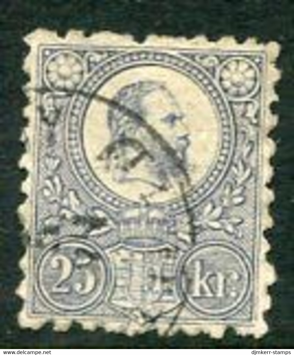 HUNGARY 1871 25k Dull Lilac Engraved, Fine Used.  Michel 13a - Usati