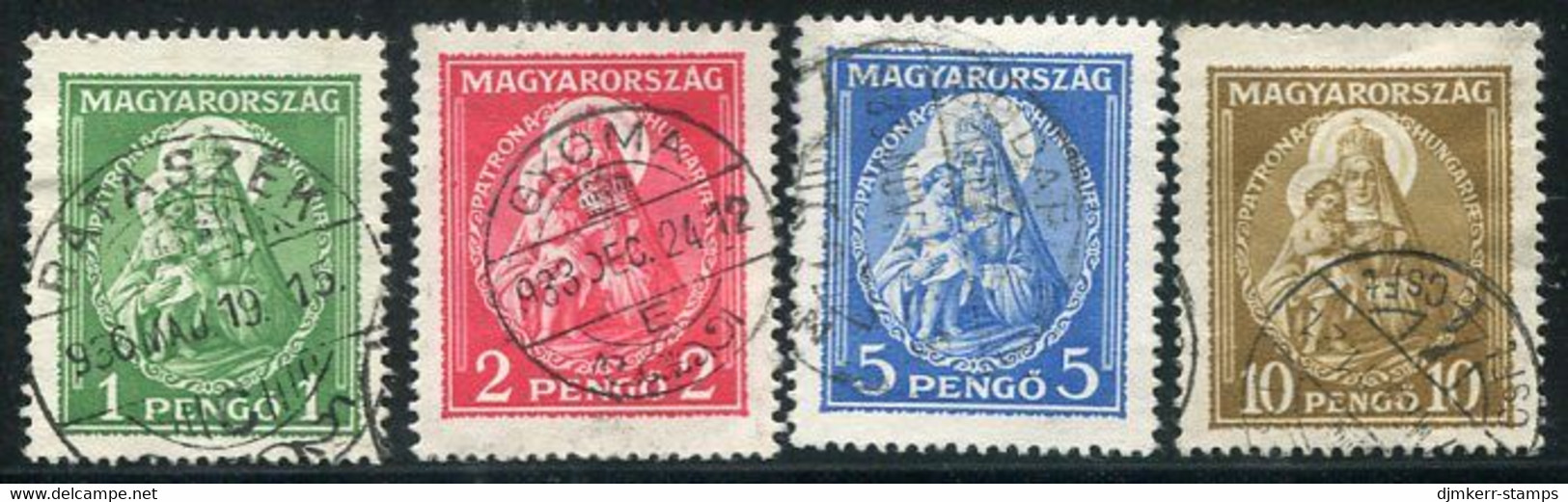 HUNGARY 1932 Patrona Hungariae Set Of 4 Used.  Michel 484-87 - Usado