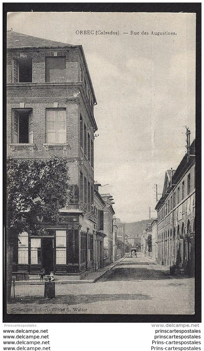 CPA 14 Orbec Rue Des Augustines - Orbec