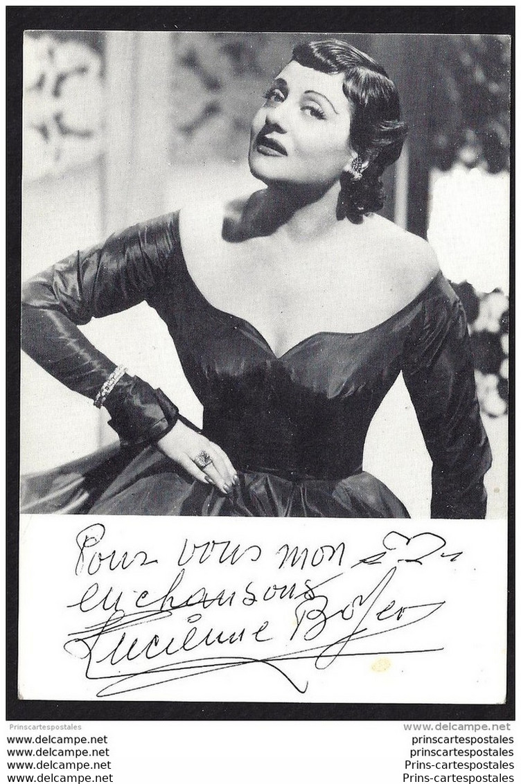 CPSM Autographe Dedicace Lucienne Boyer - Artistas