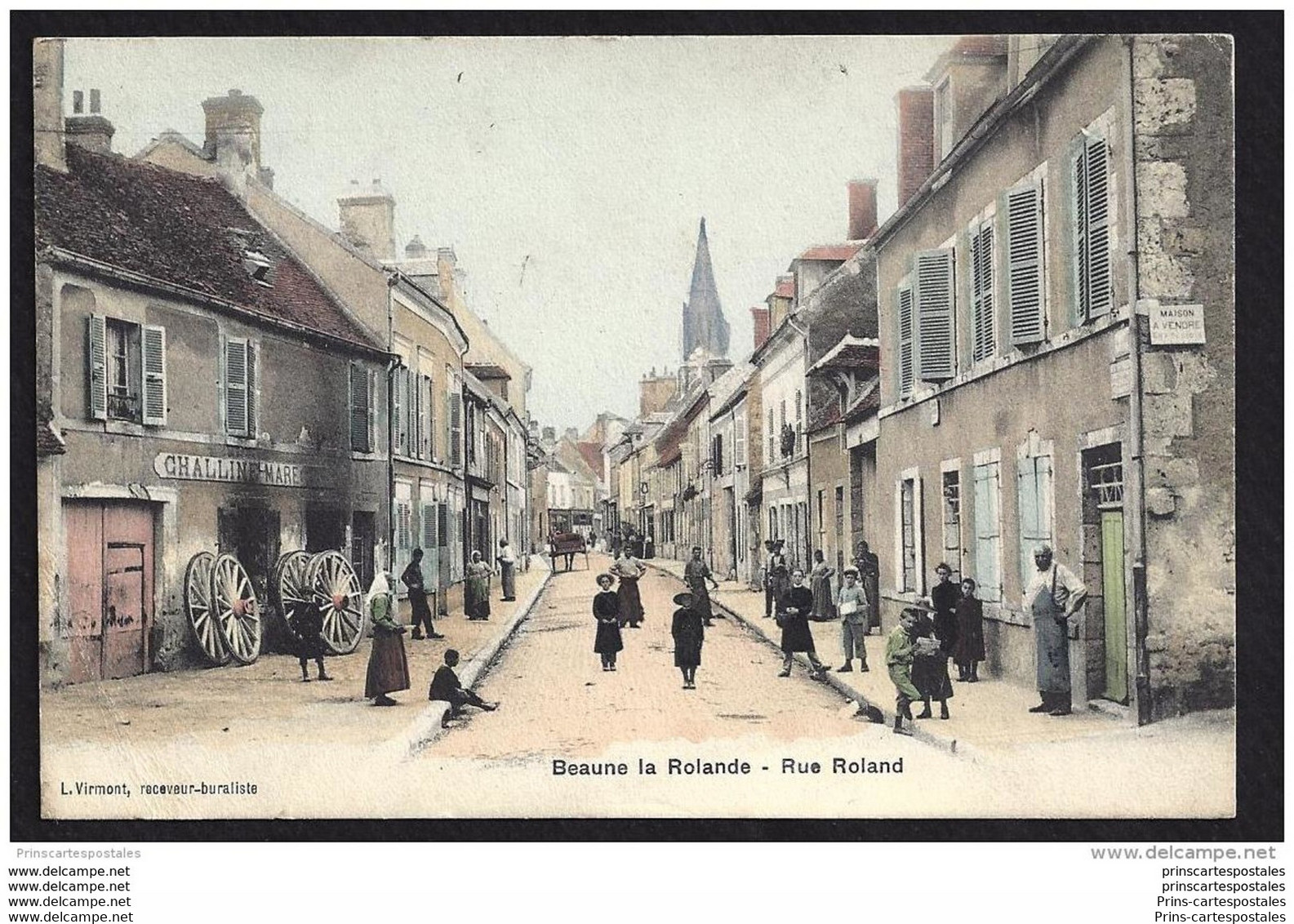 CPA 45 Beaune La Rolande Rue Roland - Beaune-la-Rolande