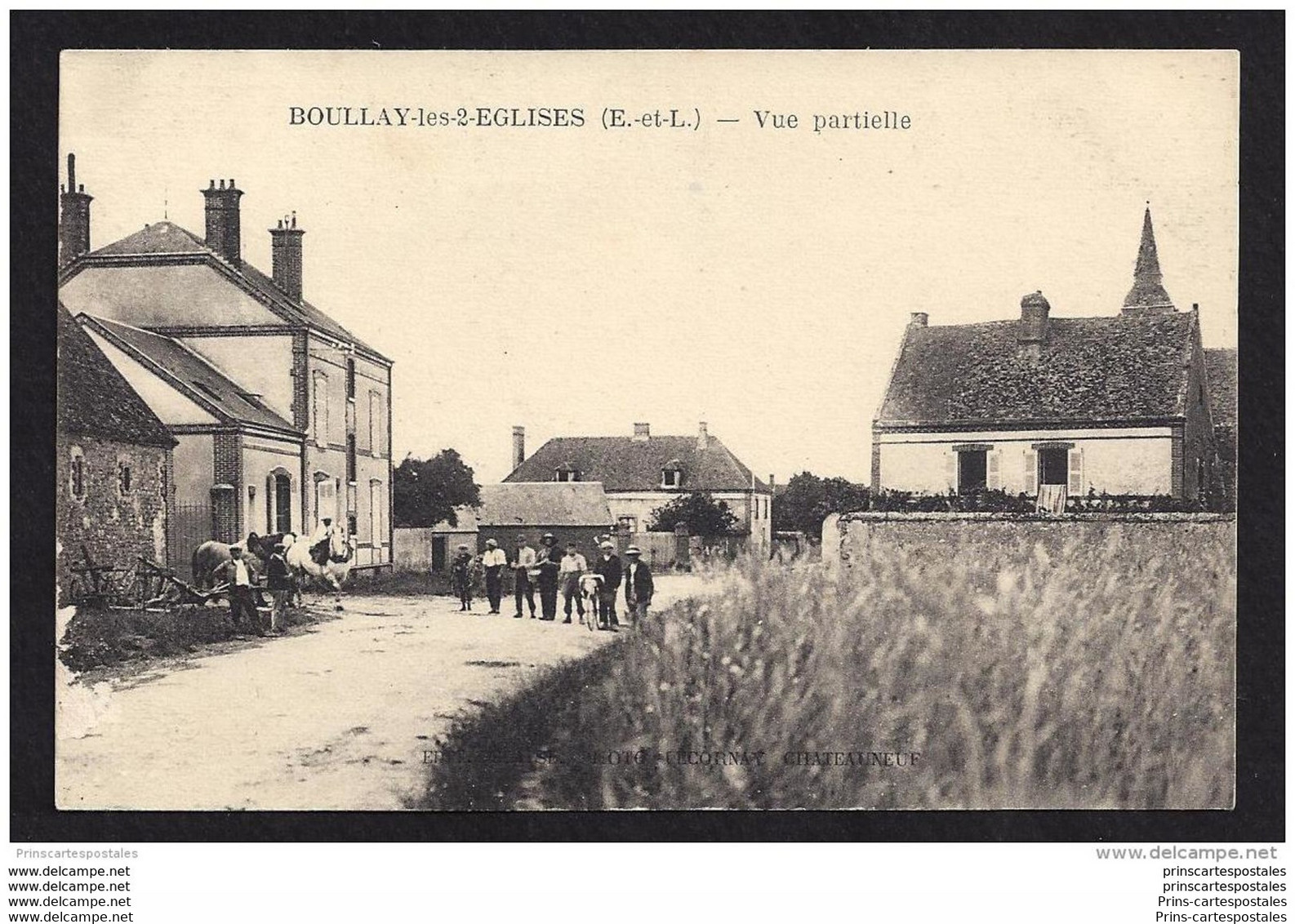 CPA 28 Boullay Les Deux Eglises Vue Partielle - Châteauneuf