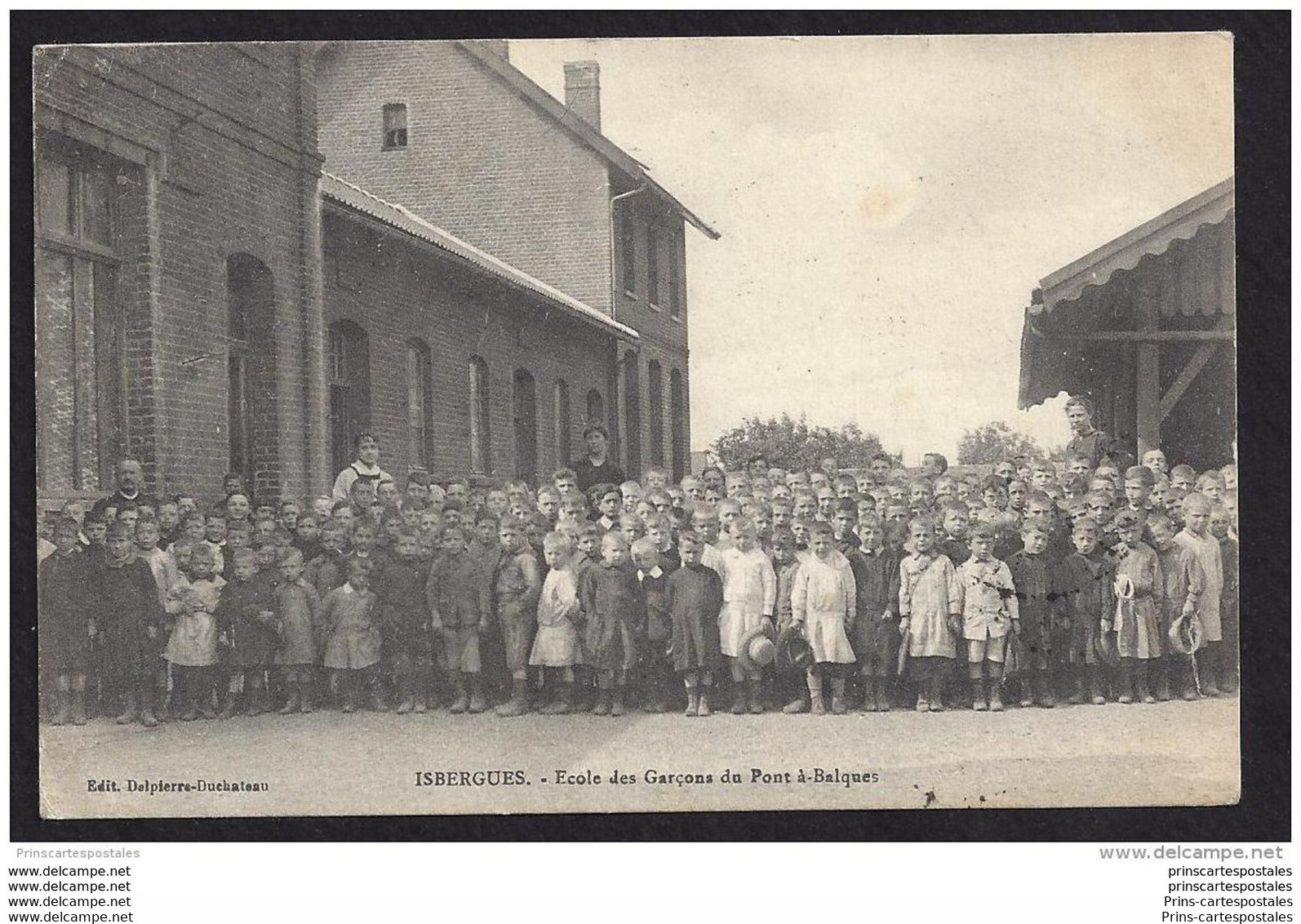 CPA 62 Isebergues Ecol Des Garçons Du Pont à Balques - Isbergues