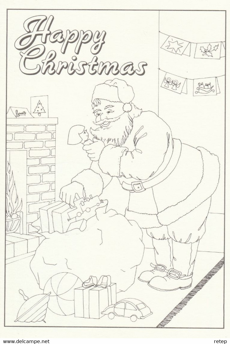 Ierland 1987, Entier Postal, Kinderkaart, Kleurkaart, Happy Christmas - Ganzsachen