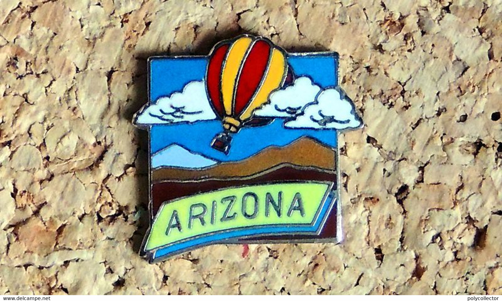 Pin's BALLON MONTGOLFIERE - ARIZONA USA - EMAIL - Fabricant Inconnu - Avions