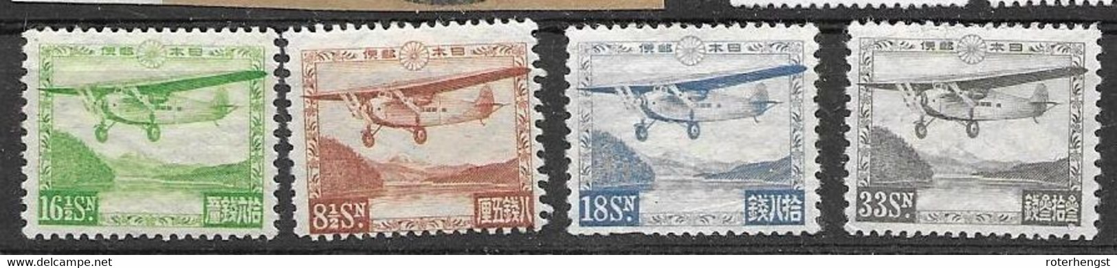 1929 Mh* 240 Euros Complete Set Airplane Avion Fokker - Unused Stamps