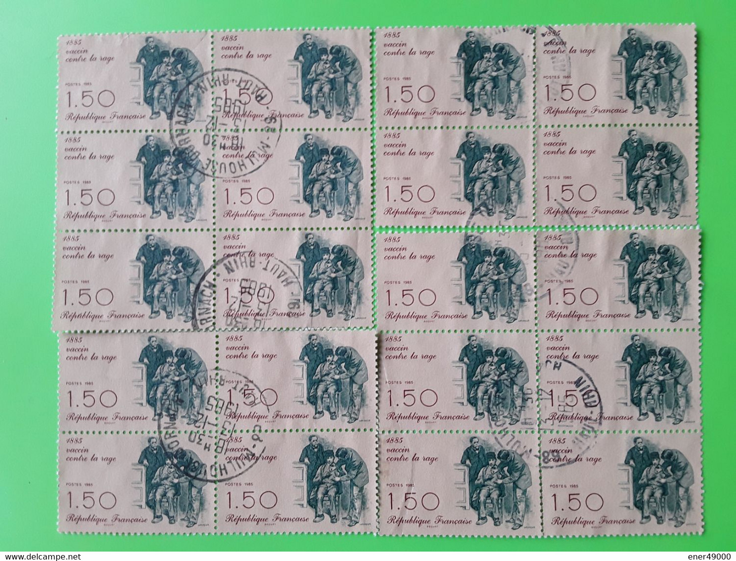 FRANCE 2371b + 2371 Par Paire (10 Exemplaires) Oblitérés - Used Stamps
