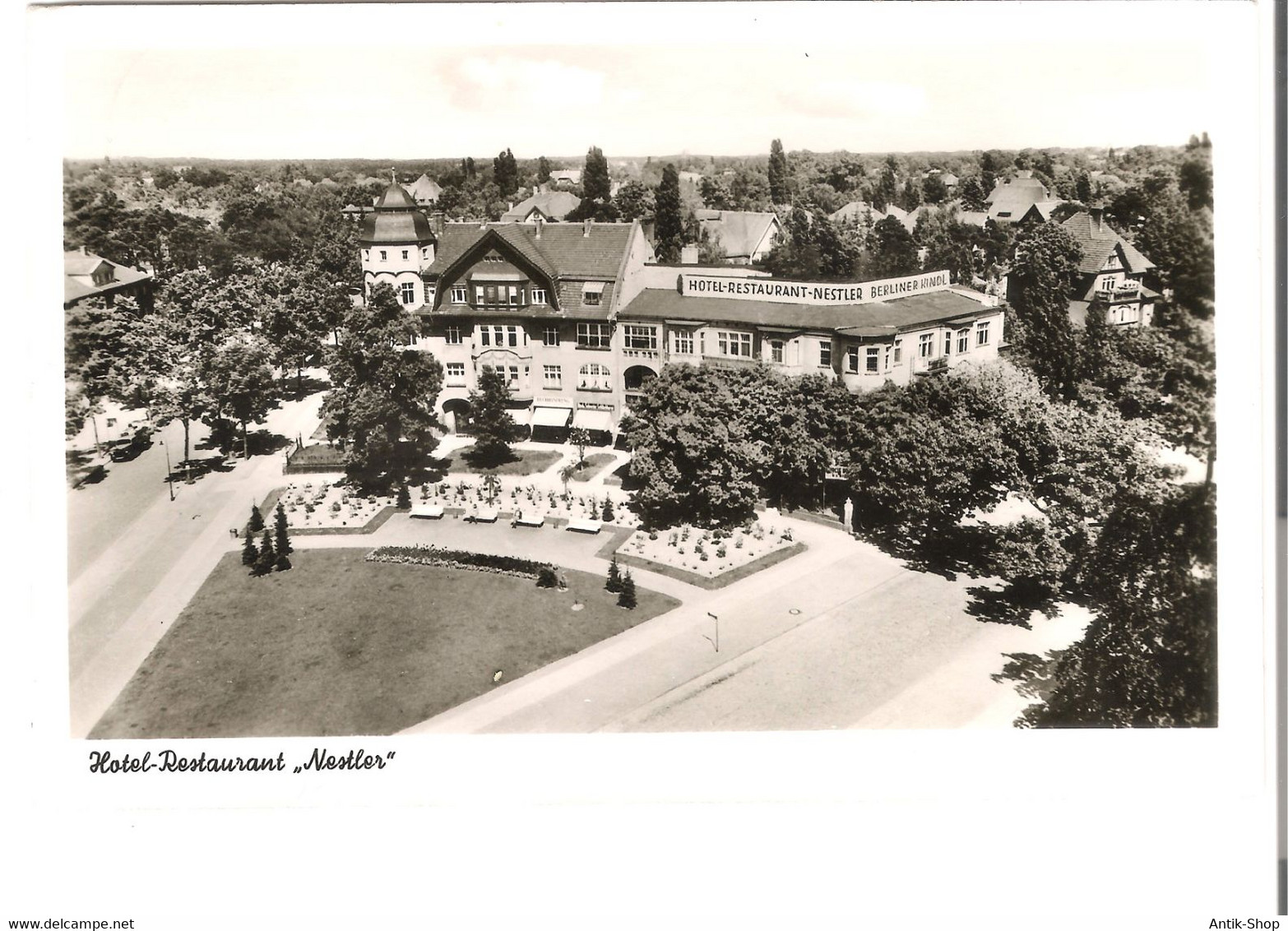 Berlin Zehlendorf West, Hotel-Restaurant Nestler Aus Der Vogelschau V. 1953 (4550) - Zehlendorf