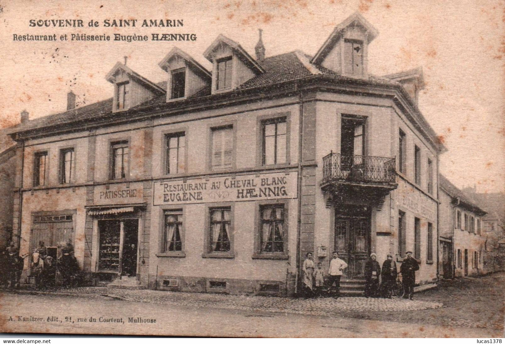 68 / SOUVENIR DE SAINT AMARIN / RESTAURANT ET PATISSERIE EUGENE HAENNIG / RARE ++ - Saint Amarin