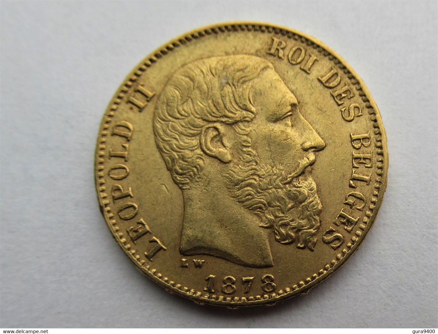 Belgie 20 Francs 1878 - 20 Frank (gold)
