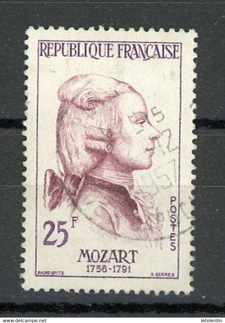 FRANCE - MOZART - N° Yvert 1137 Obli. Ronde De "PARIS De 1957" - Used Stamps