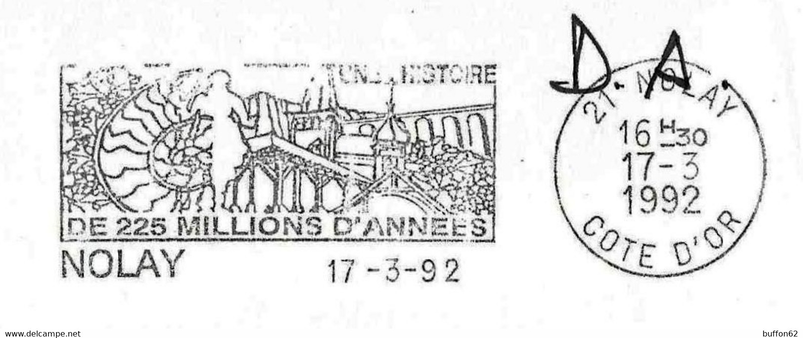 France (1992) - Nolay (21) : Cératite Fossile / Fossil. Ammonoïdé Permo-Trias. Céphalopode. 225 Millions D'années. PP. - Fossils