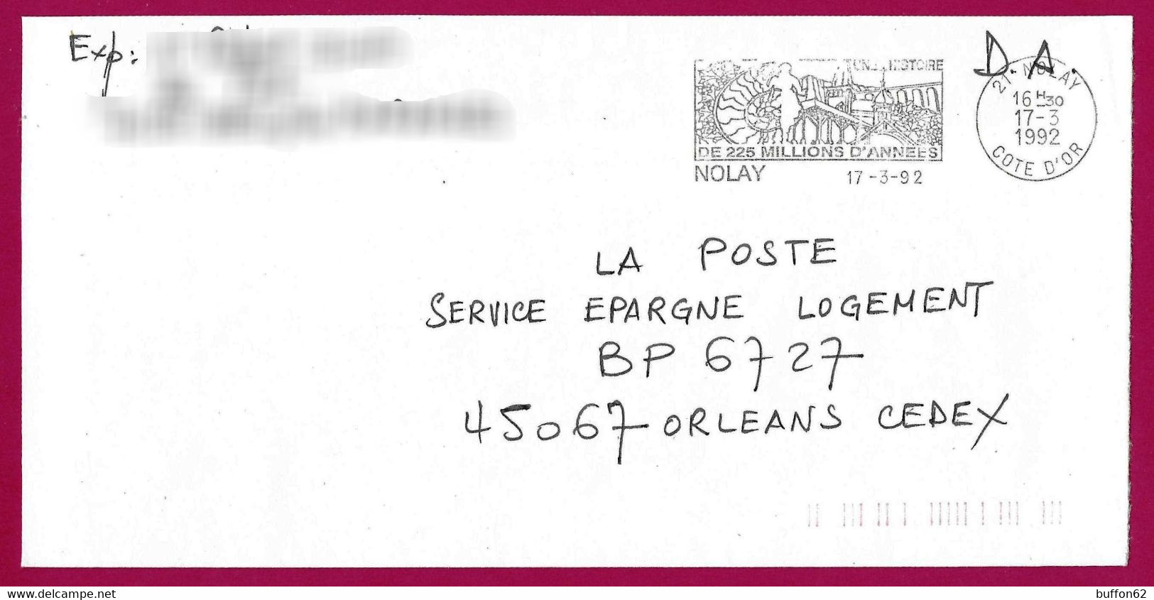 France (1992) - Nolay (21) : Cératite Fossile / Fossil. Ammonoïdé Permo-Trias. Céphalopode. 225 Millions D'années. PP. - Fossils