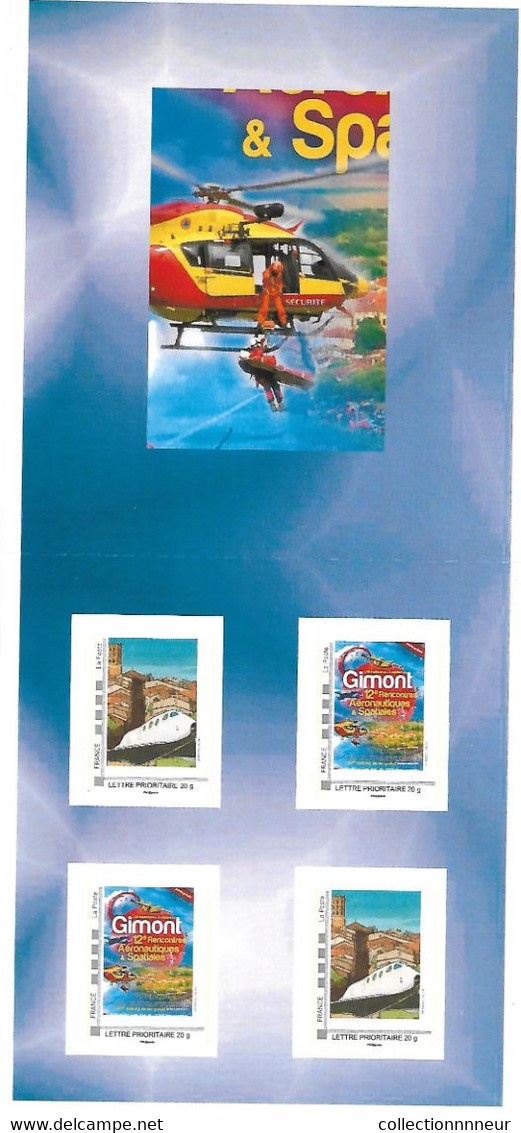 FRANCE CARNET COLLECTOR GIMONT AERONAUTIQUE ET ESPACE  NON PLIE TB VOIR SCANS - Collectors