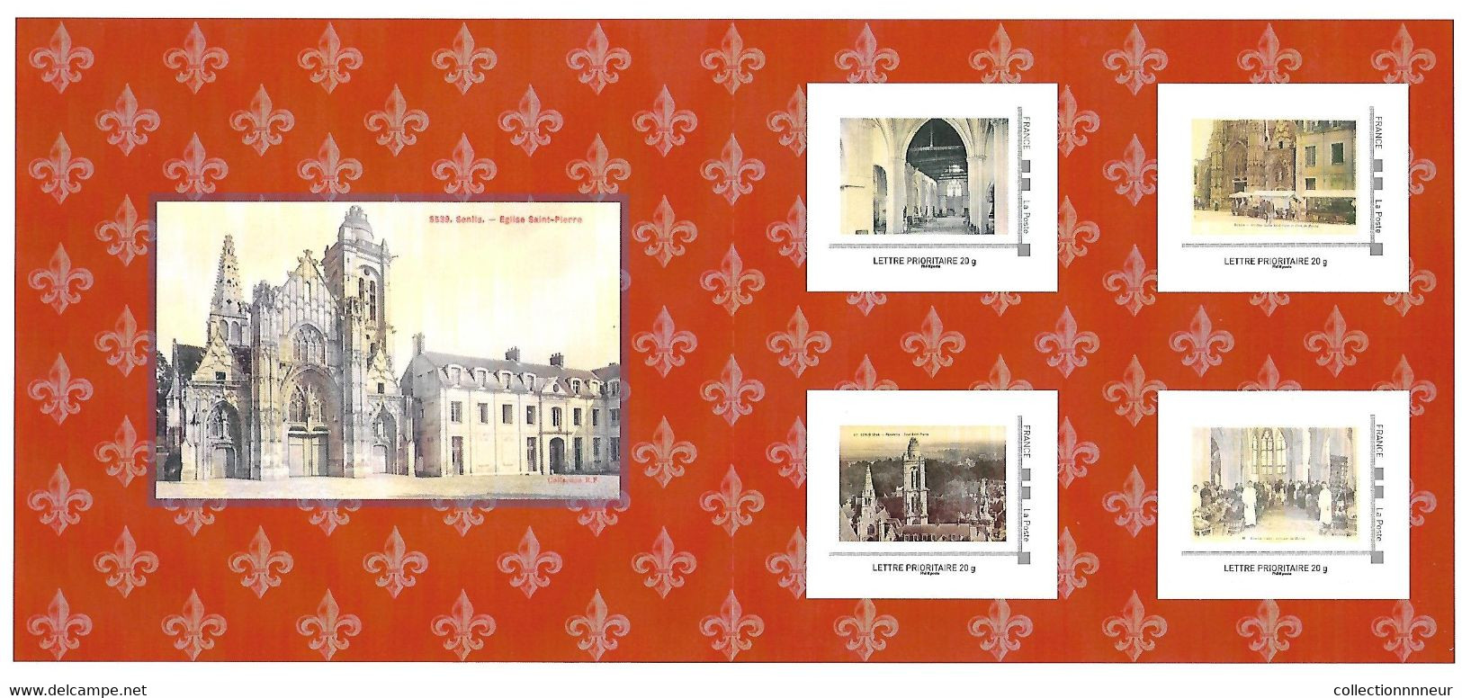 FRANCE CARNET COLLECTOR EGLISE ST PIERRE A SENLIS  NON PLIE TB VOIR SCANS - Collectors