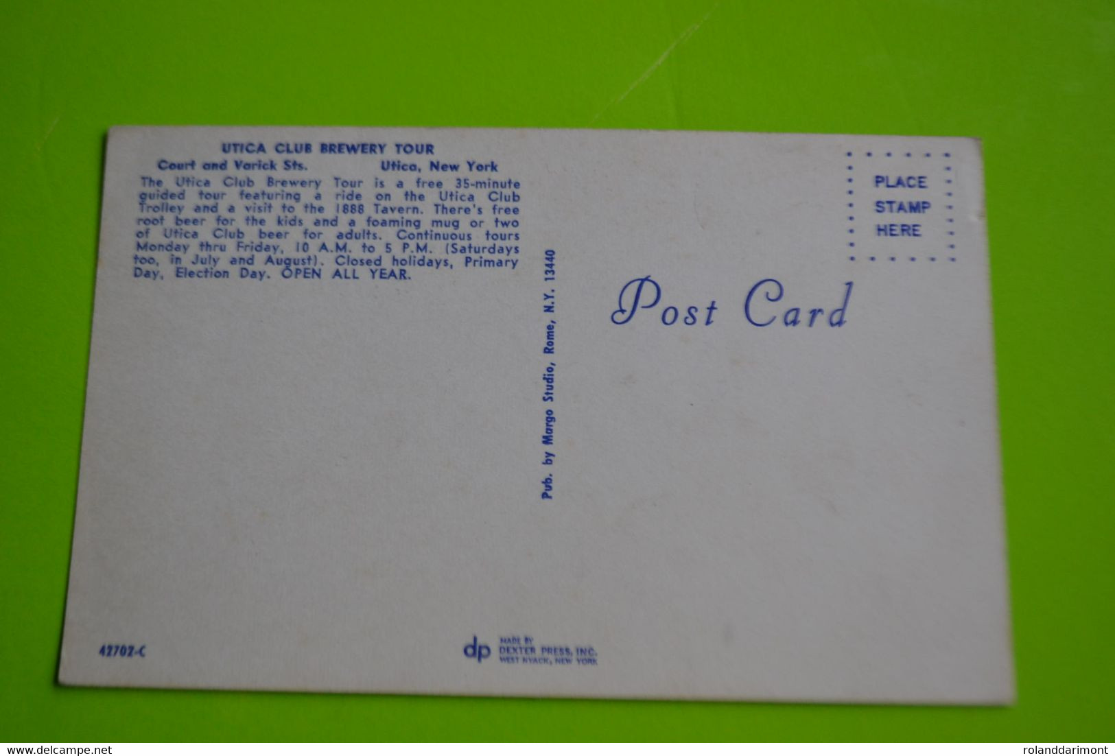 Cartes Postales De L'amerique ( Les USA) - Utica