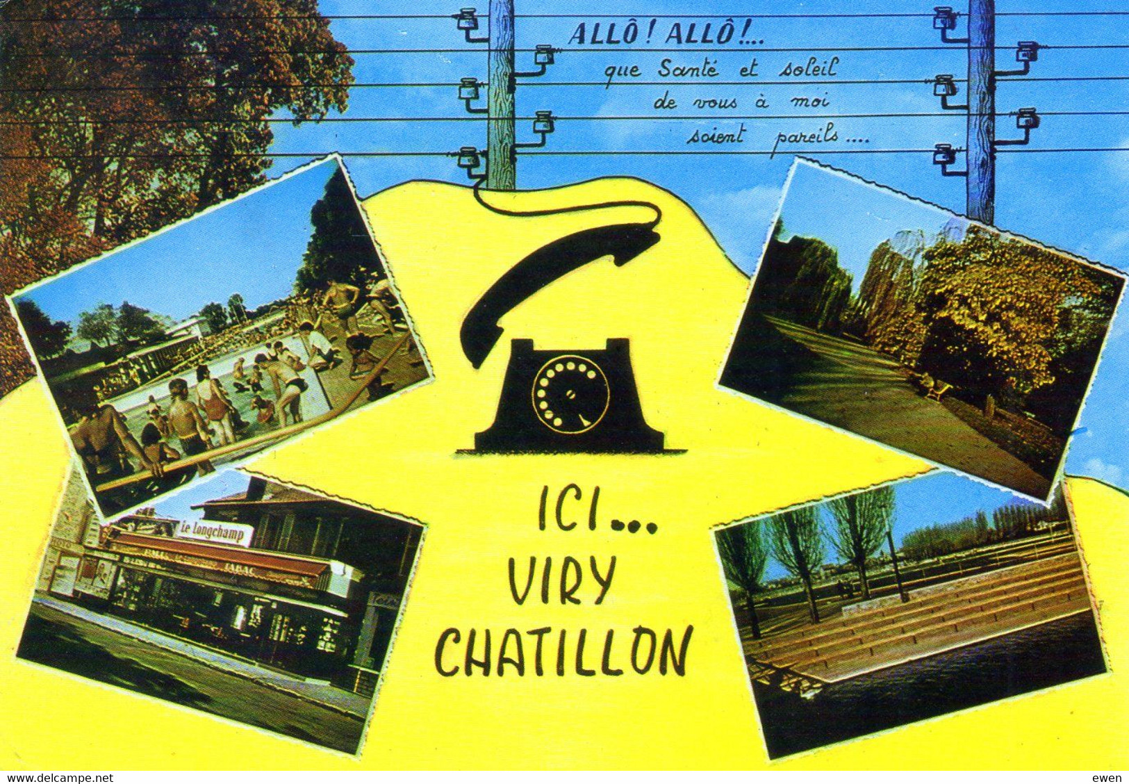 Viry-Chatillon. Multivues (Café "Le Longchamp") - Viry-Châtillon