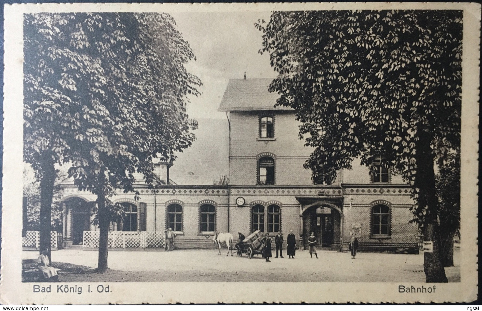 DEUTSCHLAND, GERMANY, .....” Bad Koenig I. Od. “........Bahnhof - Bad Koenig