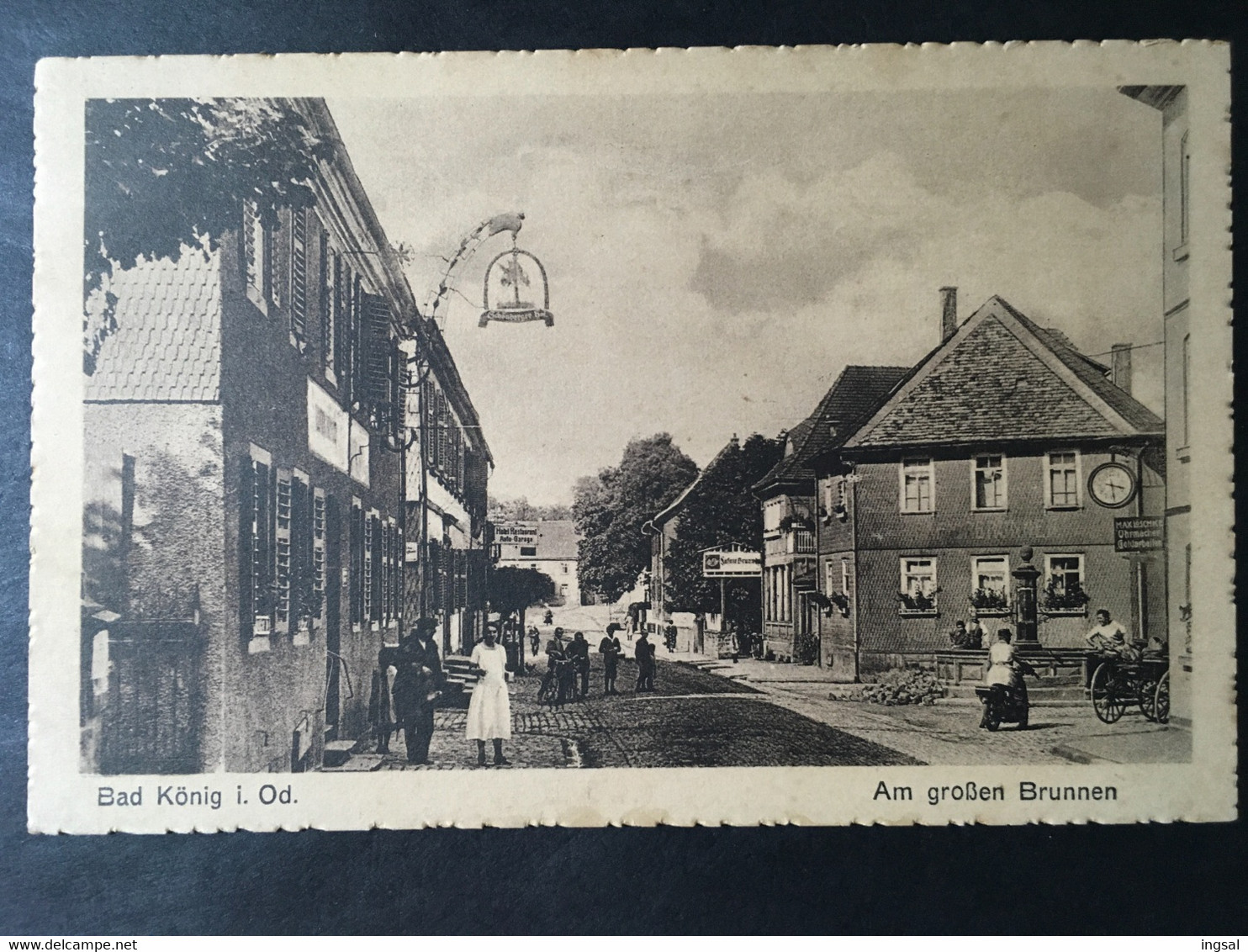 DEUTSCHLAND, GERMANY, .....” Bad Koenig I. Od. “........Am GroBen Brunnen... - Bad Koenig