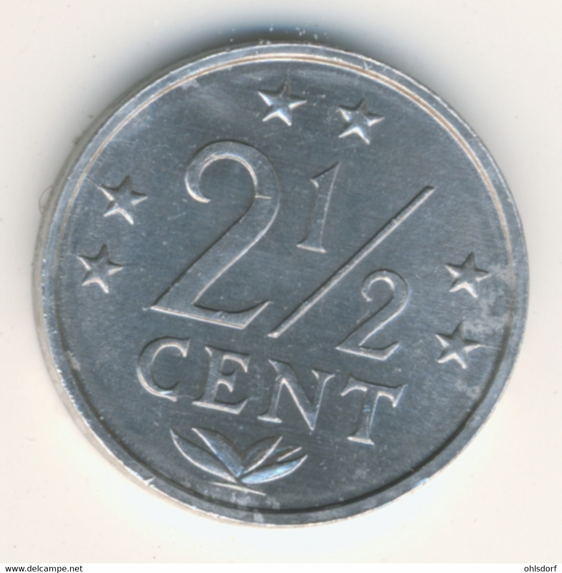 NETHERLAND ANTILLAS 1979: 2 1/2 Cent, KM 9a - Antilles Néerlandaises