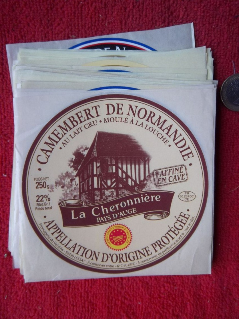 46 Etiquettes Camembert ..neuves ! Dont Spéciale Palais De L'Elisée ..il Y As De Doubles ! Lot - Cheese