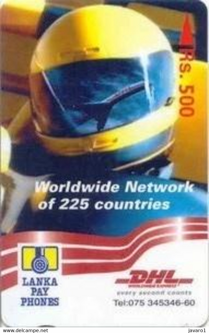 SRILANKA : 37C 500 DHL Worldwide Network USED - Sri Lanka (Ceylon)