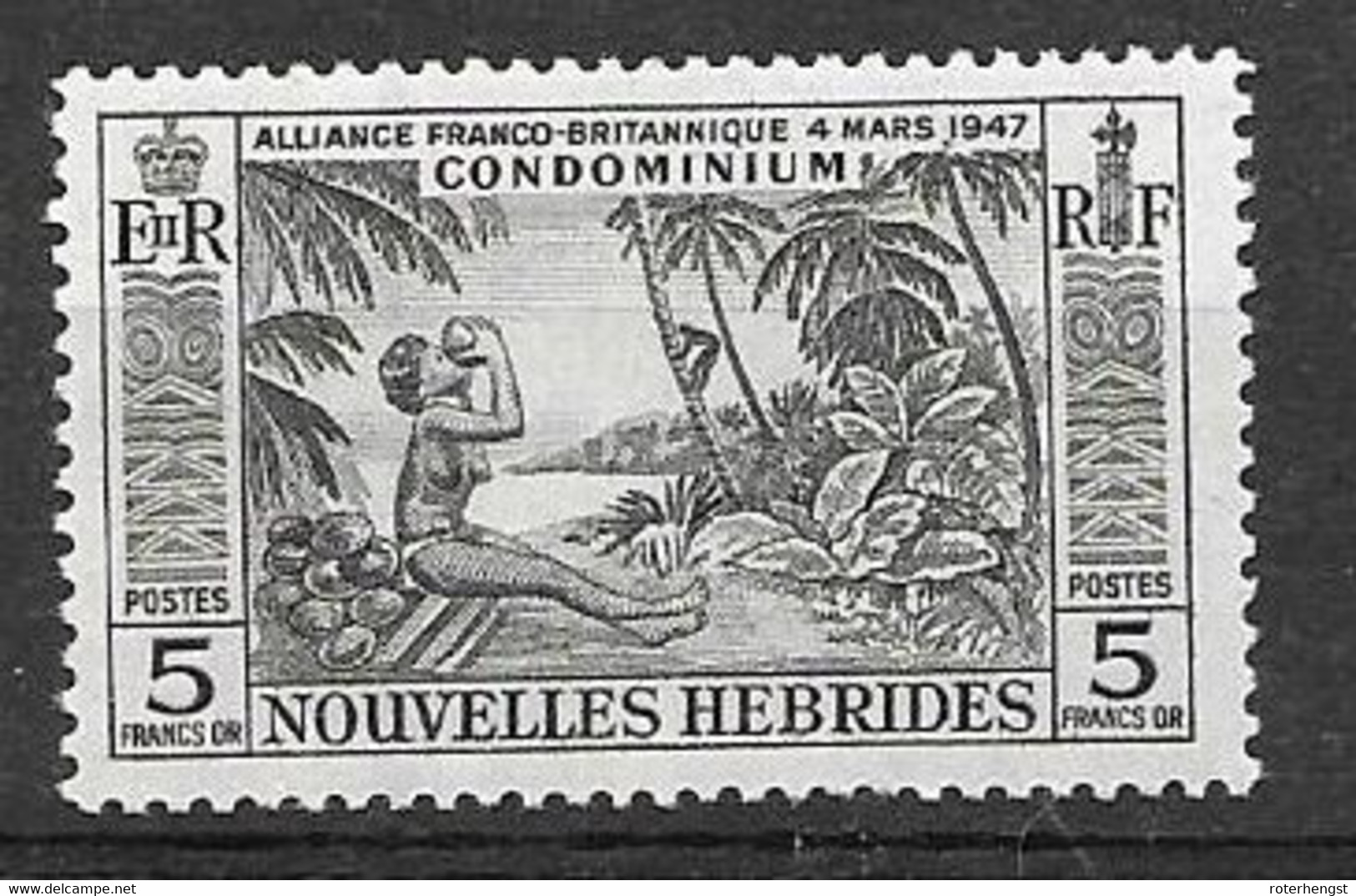 Nouvelles Hebrides / New Hebrides Nsc Mint Never Hinged ** (pencil Number On Back)  29 Euros - Neufs