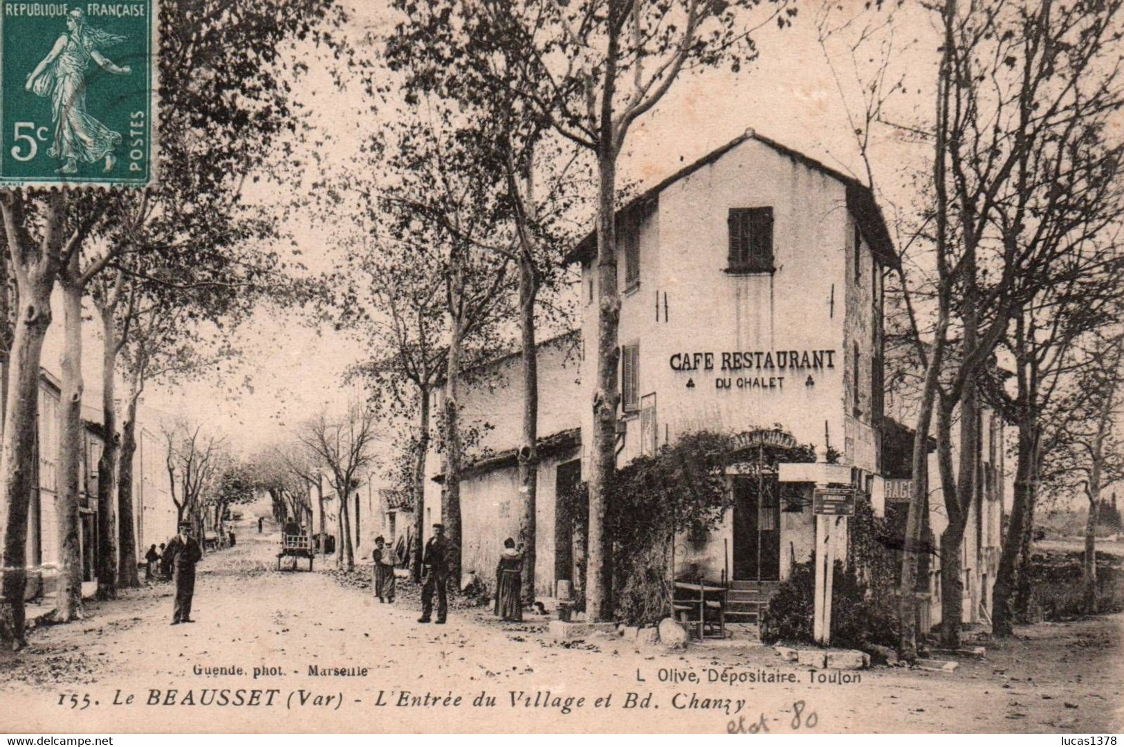 83 / LE BEAUSSET / L ENTREE DU VILLAGE ET BOULEVARD CHANZY / RESTAURANT DU CHALET / RARE - Le Beausset