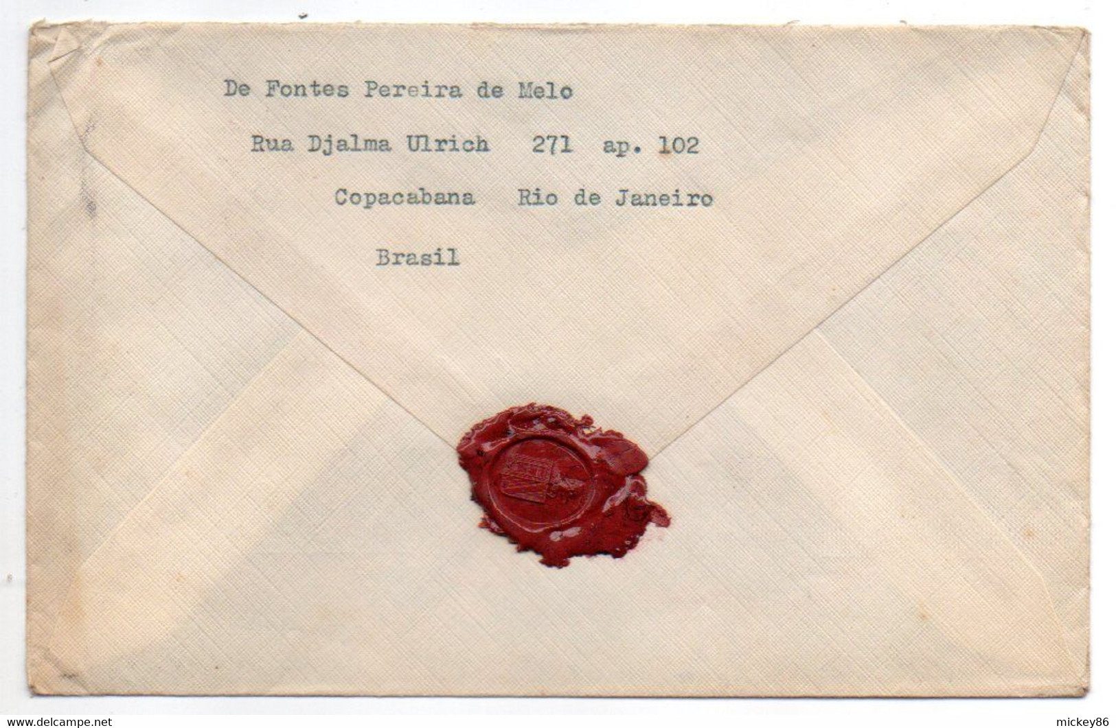 Brésil -1957 --Lettre De Rio De Janeiro Pour St DENIS (France-- Composition De Timbres Timbres...cachet - Brieven En Documenten