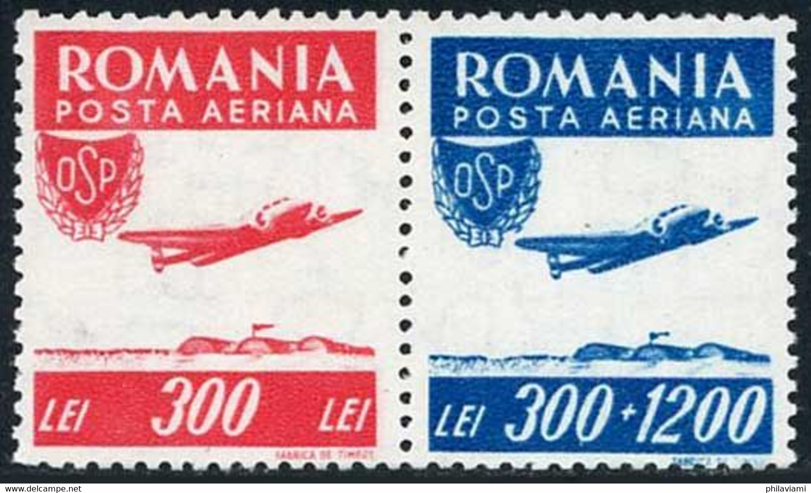 Roumanie Romania Rumanien 1946 Sports Populaires Popular Lockheed L-14 Super Electra - Airplanes