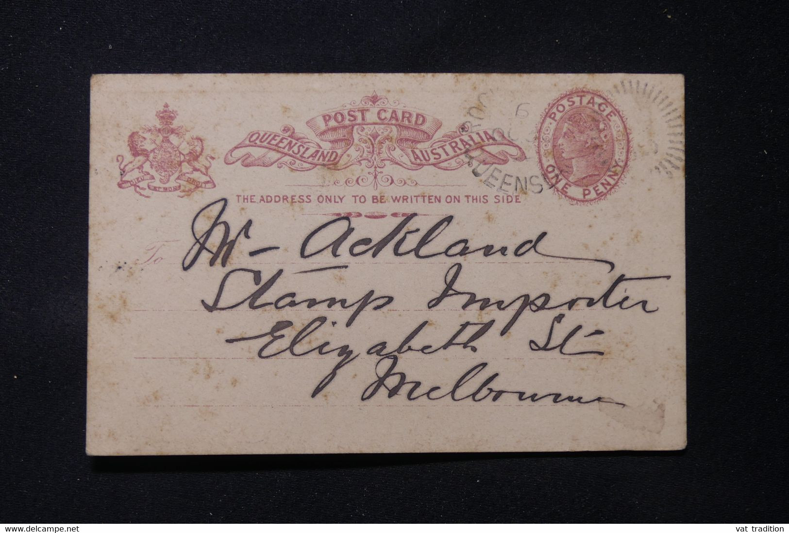AUSTRALIE / QUEENSLAND -  Entier Postal Type Victoria Pour Melbourne En 1896 - L 86752 - Storia Postale