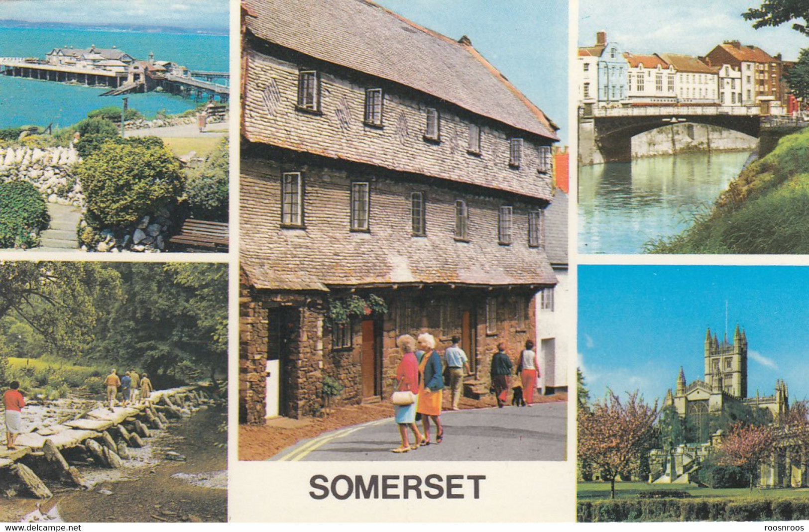 CP SOMERSET - MULTIVUES - BRIDGWATER - WESTON-SUPER-MARE - DUNSTER -BATH - TARR STEPS - Weston-Super-Mare