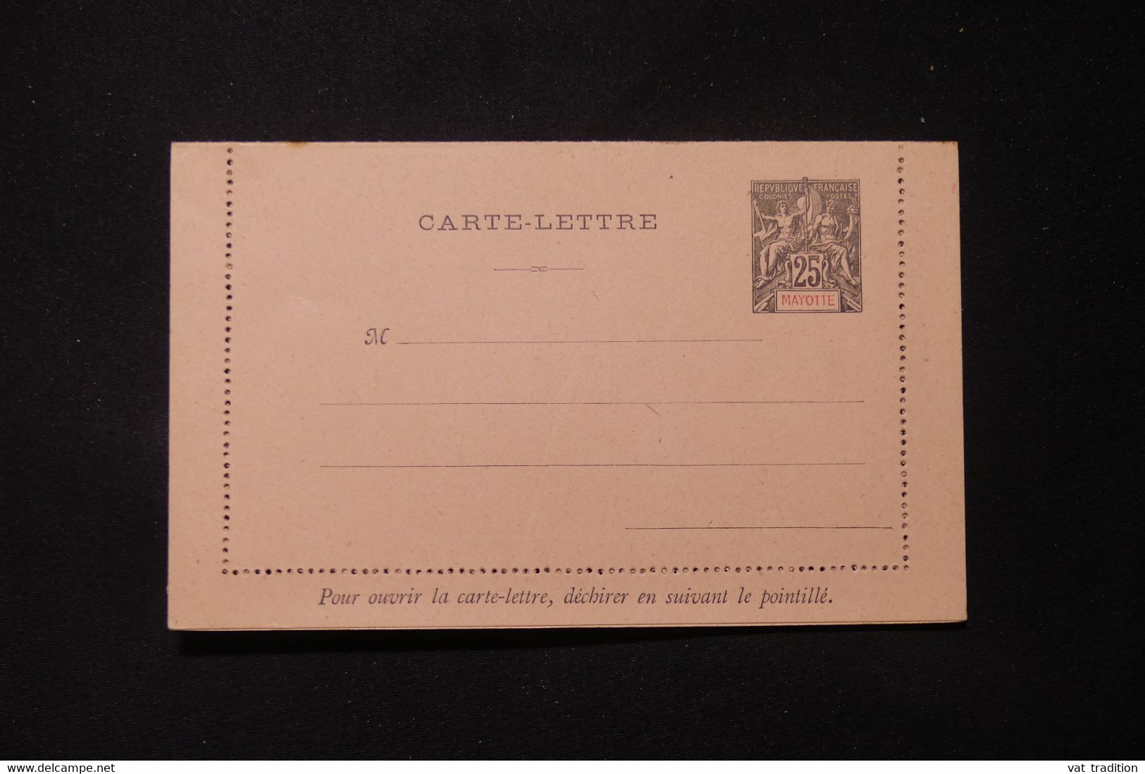 MAYOTTE - Entier Postal Type Groupe ( Carte Lettre ), Non Circulé - L 86762 - Ganzsachen & PAP