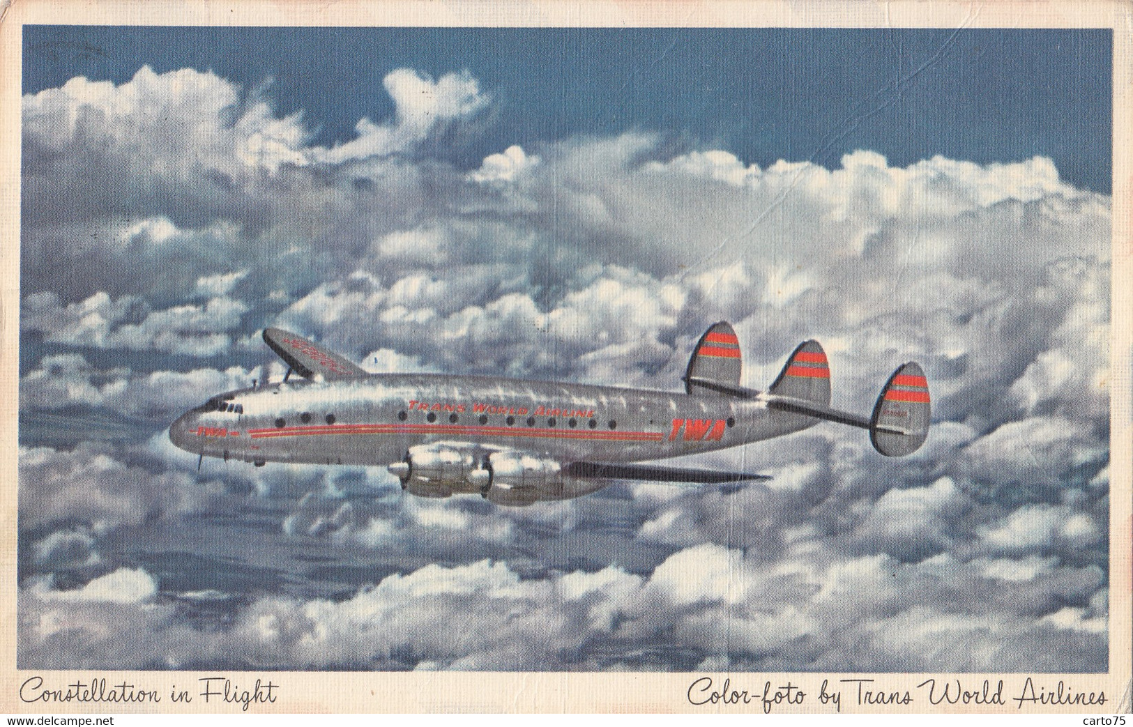 Transports - Avions - Compagnie Aérienne TWA - Constellation - Postmarked Roma 1951 - 1946-....: Era Moderna