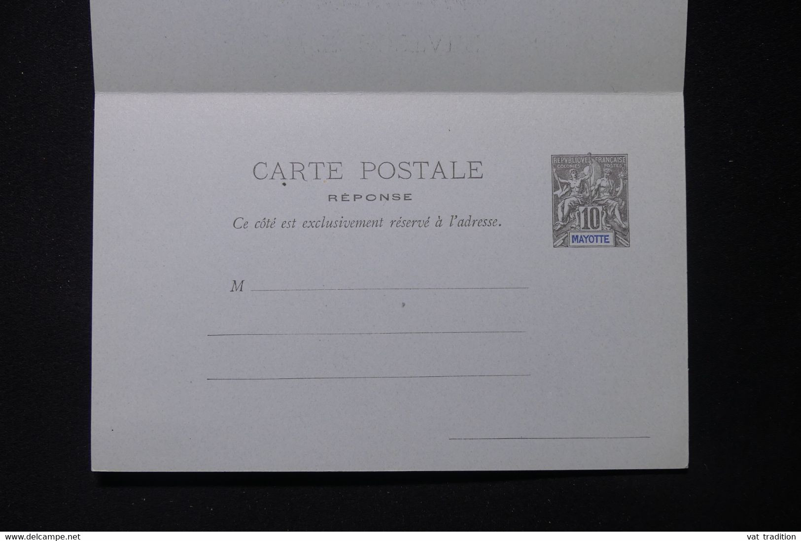 MAYOTTE - Entier Postal Type Groupe ( Carte Avec Réponse ), Non Circulé - L 86768 - Postal Stationeries & PAP