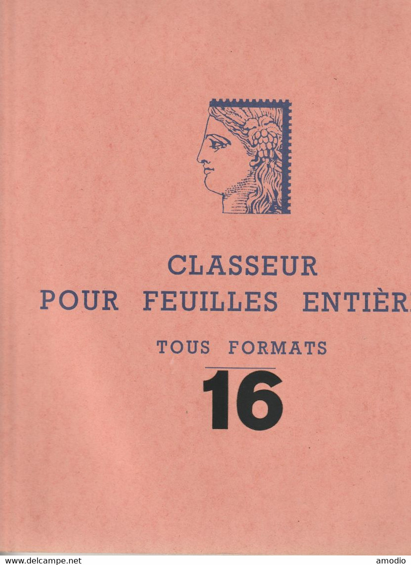 Classeur Cérès Pour 24 Feuilles Entières, Reliure Souple. Dim 29,5 X 31 Cms - Mint Sheet Albums