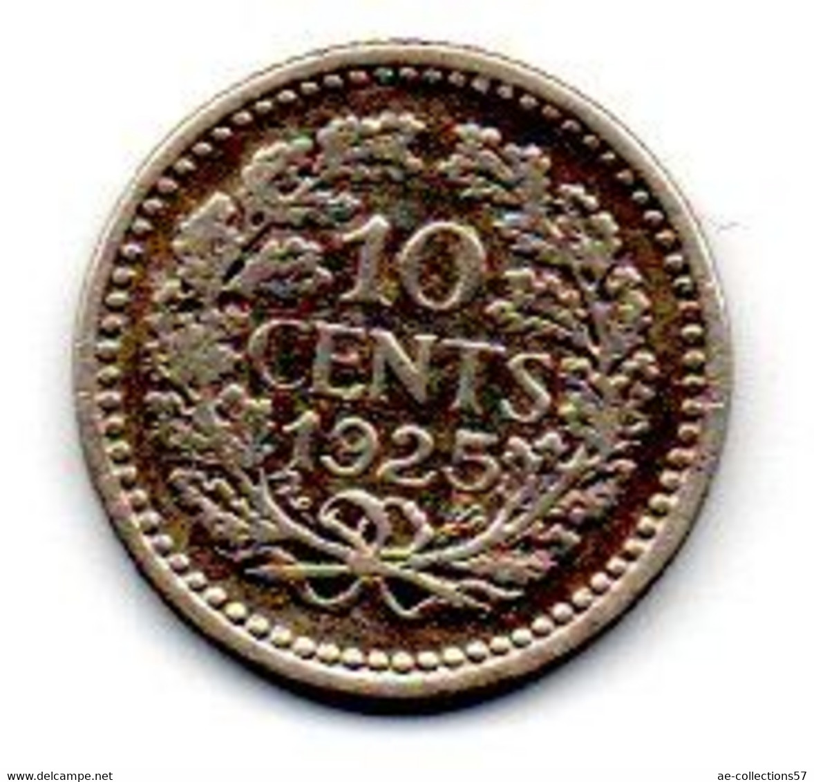 Pays -Bas - 10 Cents 1925 - TTB - 10 Centavos