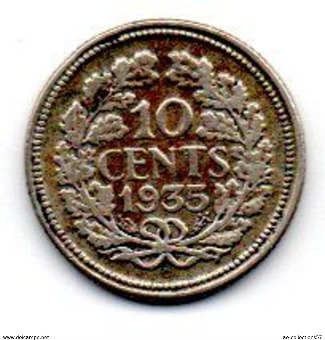 Pays -Bas - 10 Cents 1935- TB+ - 10 Cent